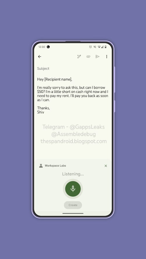 Gmail Palīdziet man uzrakstīt balss rakstīšanu (3)