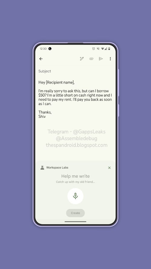 Gmail Palīdziet man uzrakstīt balss rakstīšanu (2)