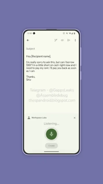 Gmail Palīdziet man uzrakstīt balss rakstīšanu (3)