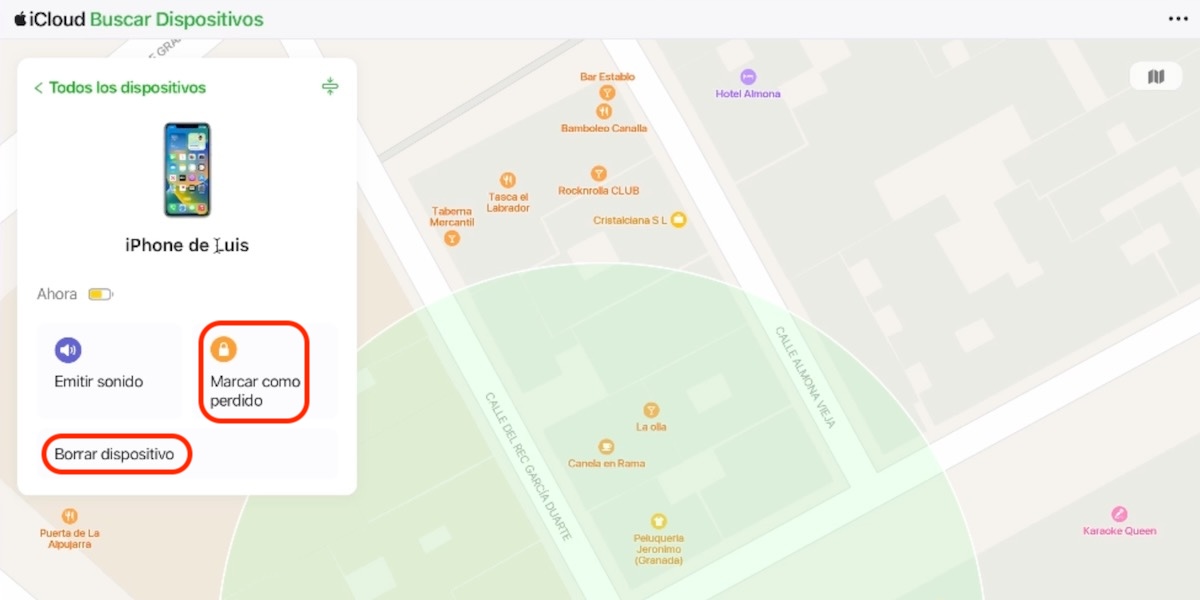 Pazaudētais režīms un ierīces tīrīšana