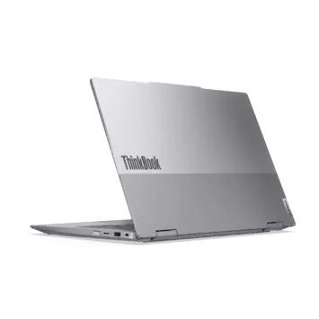 04 ThinkBook 14 2 in 1 4 Luna Grey Intel Hero ar aizmuguri pa kreisi