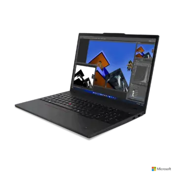 06 ThinkPad T16 3 Eclipse melns Intel priekšpuse pa labi
