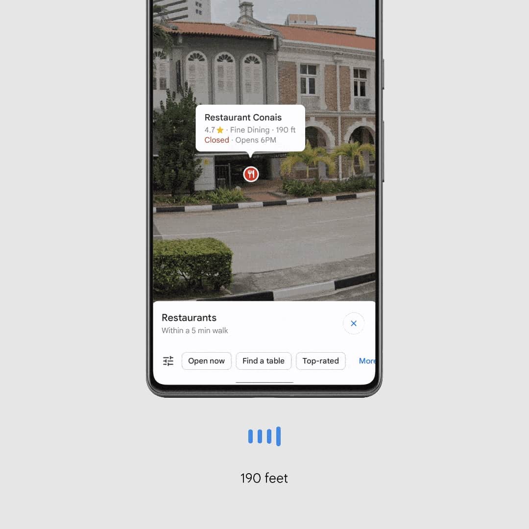 Google Maps Lens ekrāna lasītājs