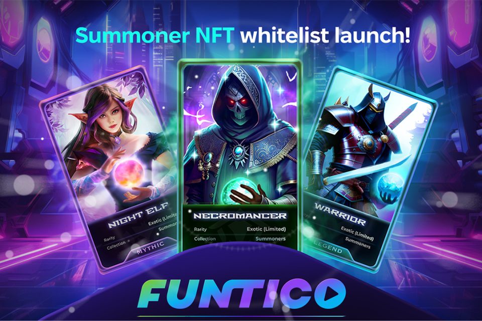 Funtico izlaiž ekskluzīvu balto sarakstu summoners NFT izpārdošanai