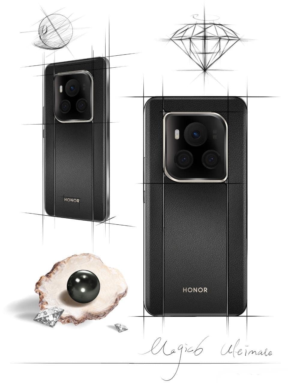 HONOR Magic6 Ultimate Edition skice