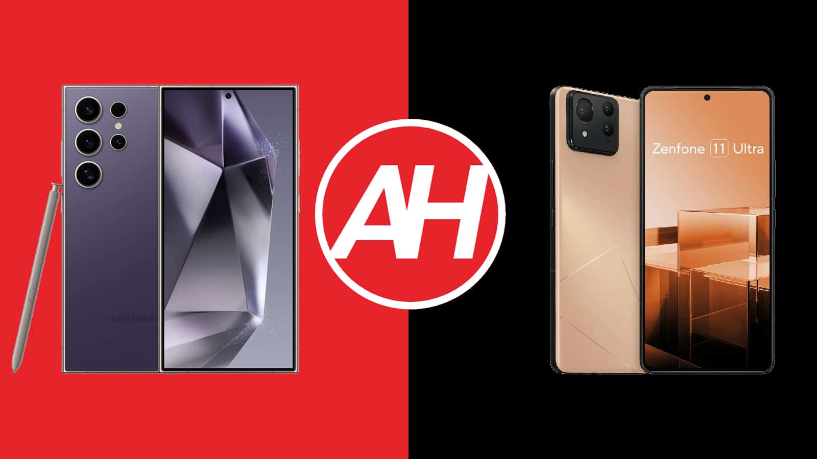 Featured image for Phone Comparisons: Samsung Galaxy S24 Ultra vs ASUS ZenFone 11 Ultra