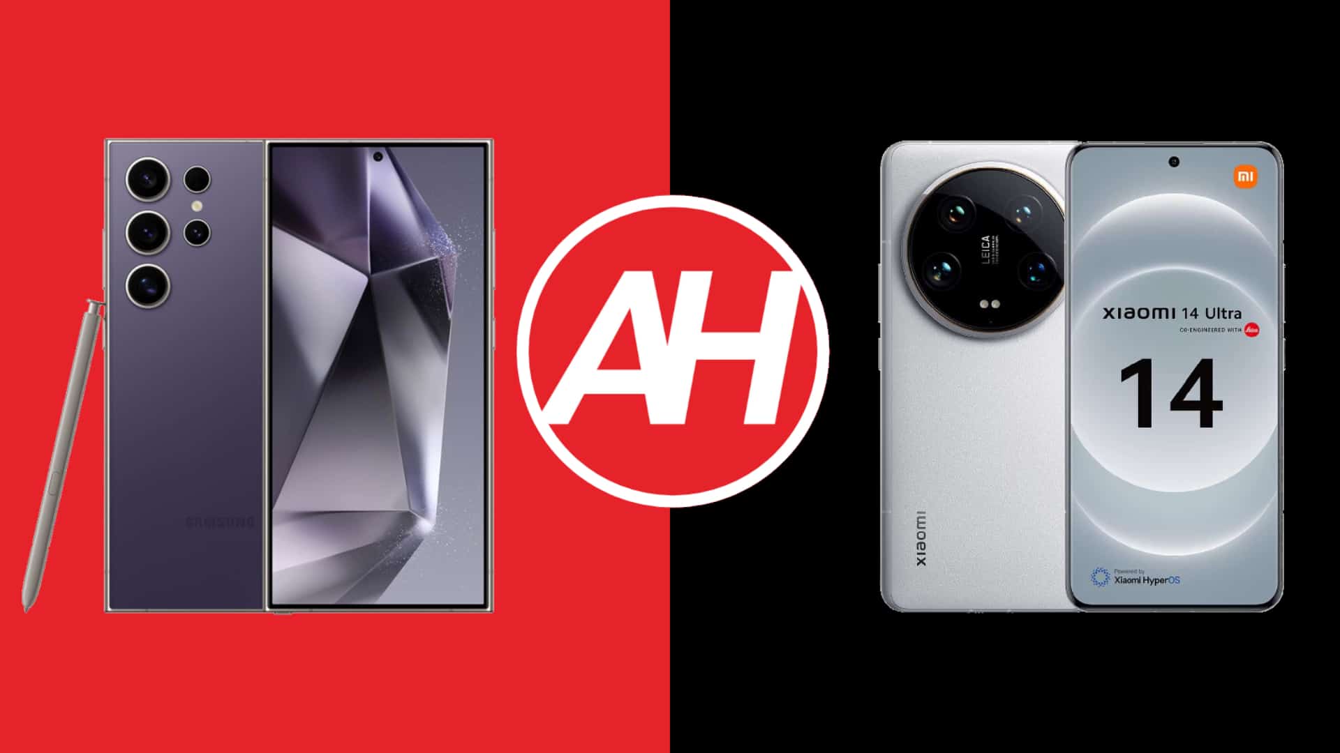 Featured image for Phone Comparisons: Samsung Galaxy S24 Ultra vs Xiaomi 14 Ultra