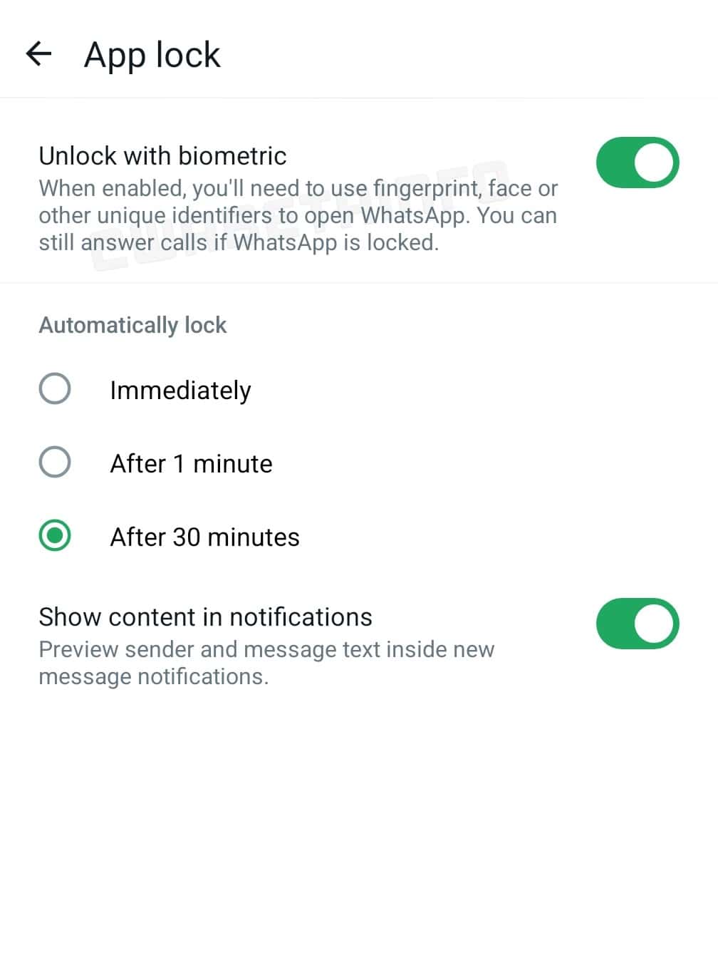 Autentifikācijas funkcijas Whatsapp beta