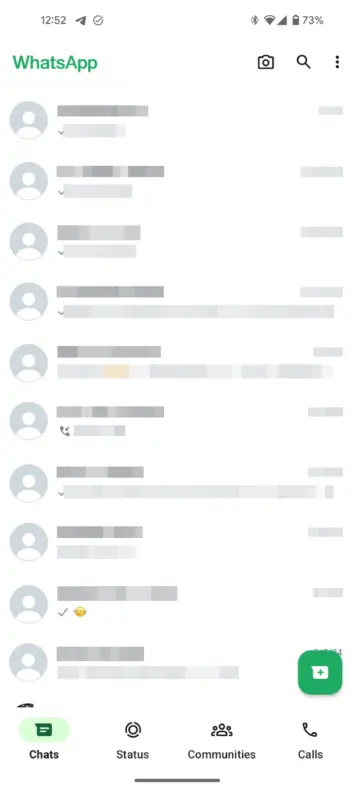 Whatsapp bezkrāsains lietotāja interfeiss (1)