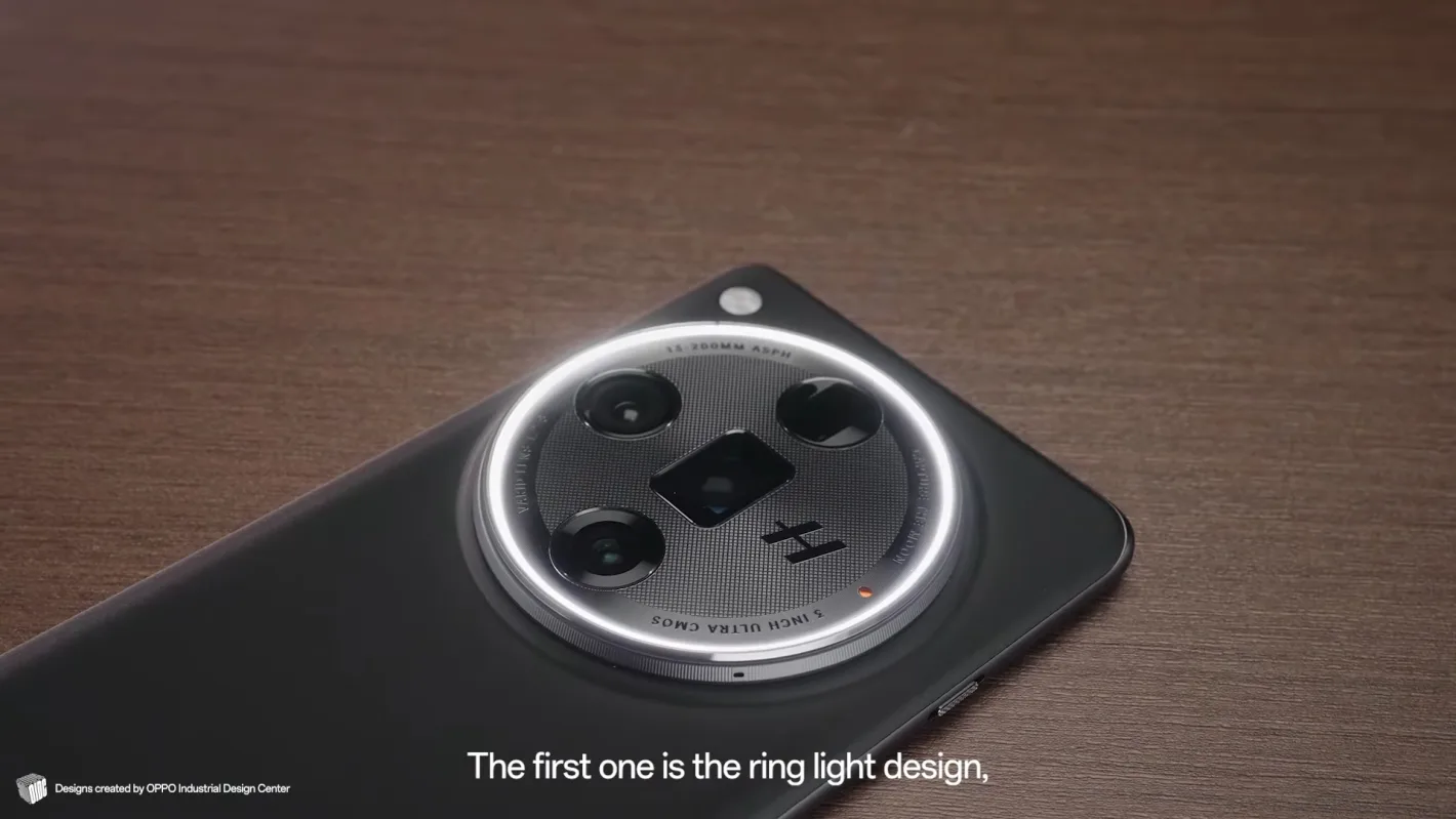 OPPO Find X7 Ultra prototipu gredzena gaismas attēls 1