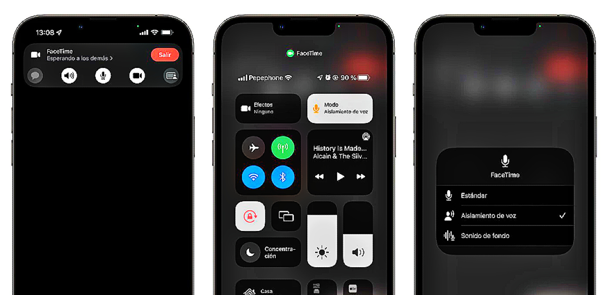Balss izolācija zvaniem iPhone tālrunī