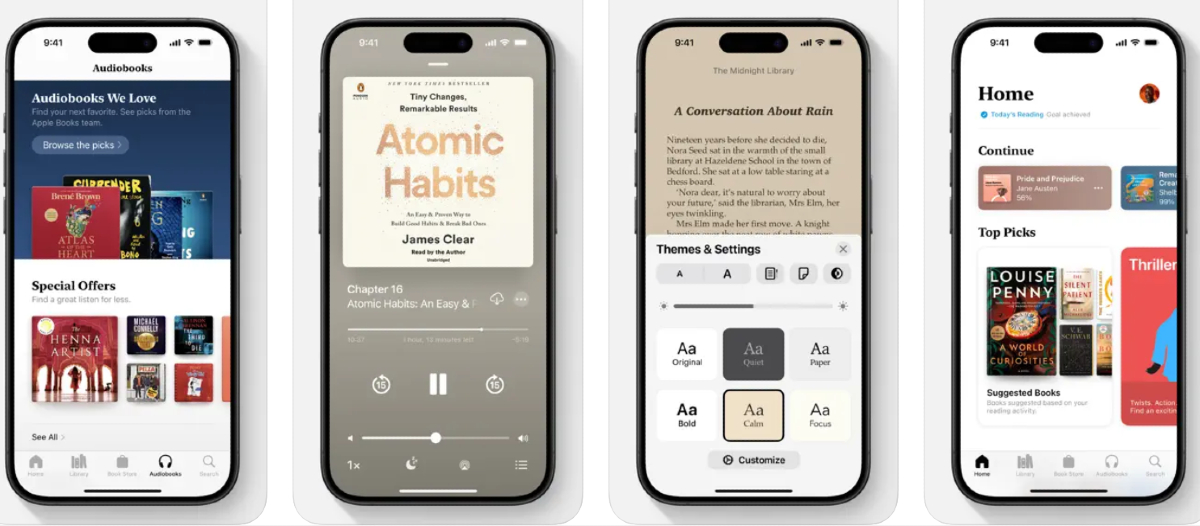 Grāmatas īsumā iPhone lietotne