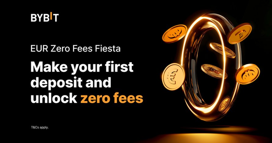 Bybit tagad piedāvā nulles maksas noguldījumus un tirdzniecību ar EUR Zero Fees Fiesta kampaņu