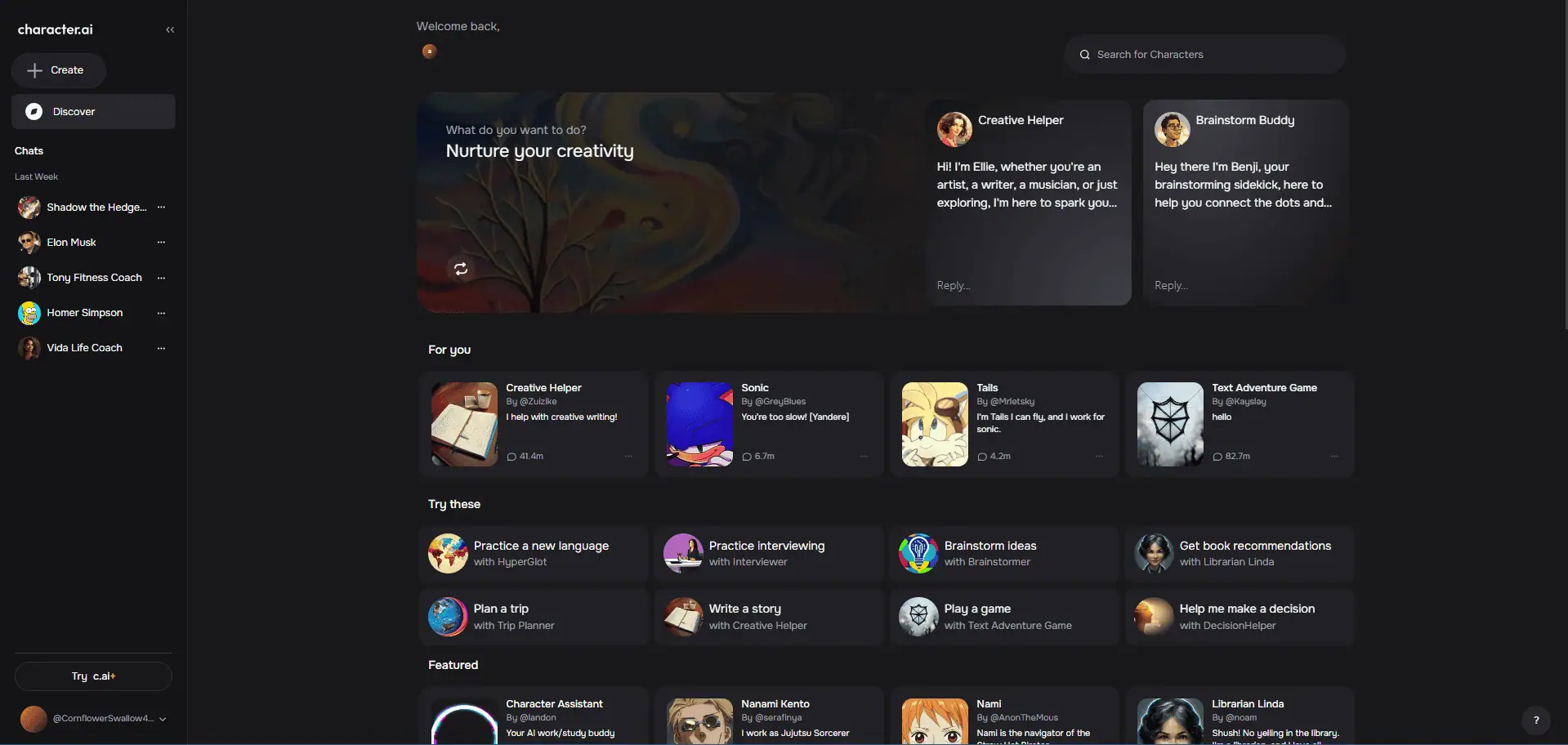 Rakstzīmju AI ekrānuzņēmums (2)