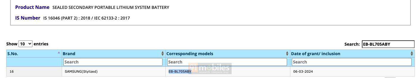 Samsung Galaxy Watch 7 BIS akumulatora sertifikācija