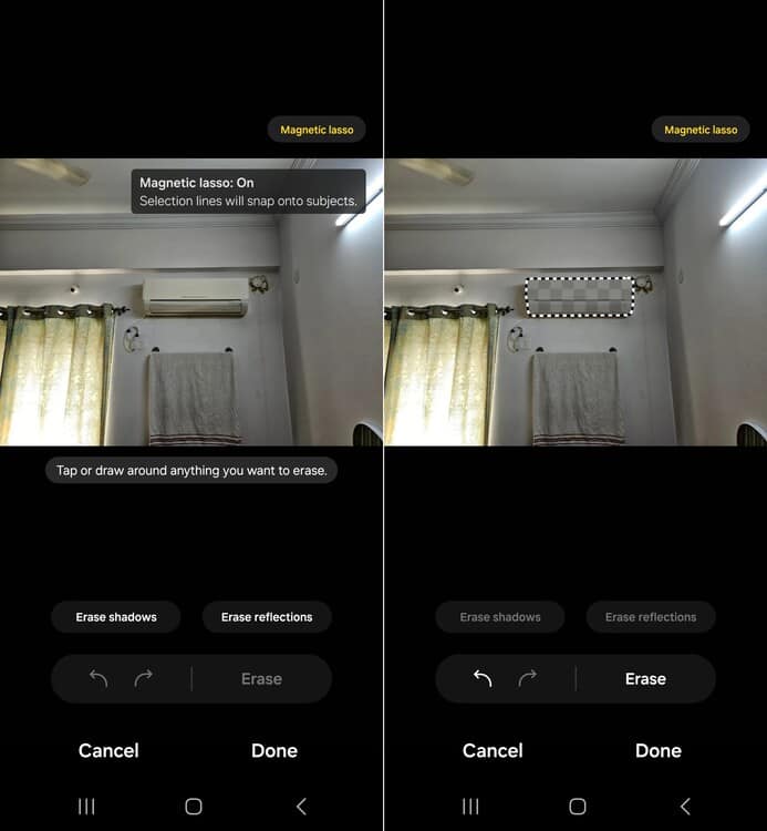 Samsung Object Eraser Magnetic Lasso AH