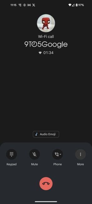 Audio emocijzīmes Google tālruņa lietotnē 1