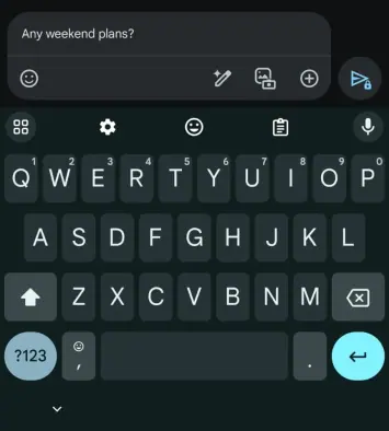 Google Messages divrindu teksta lauks 1