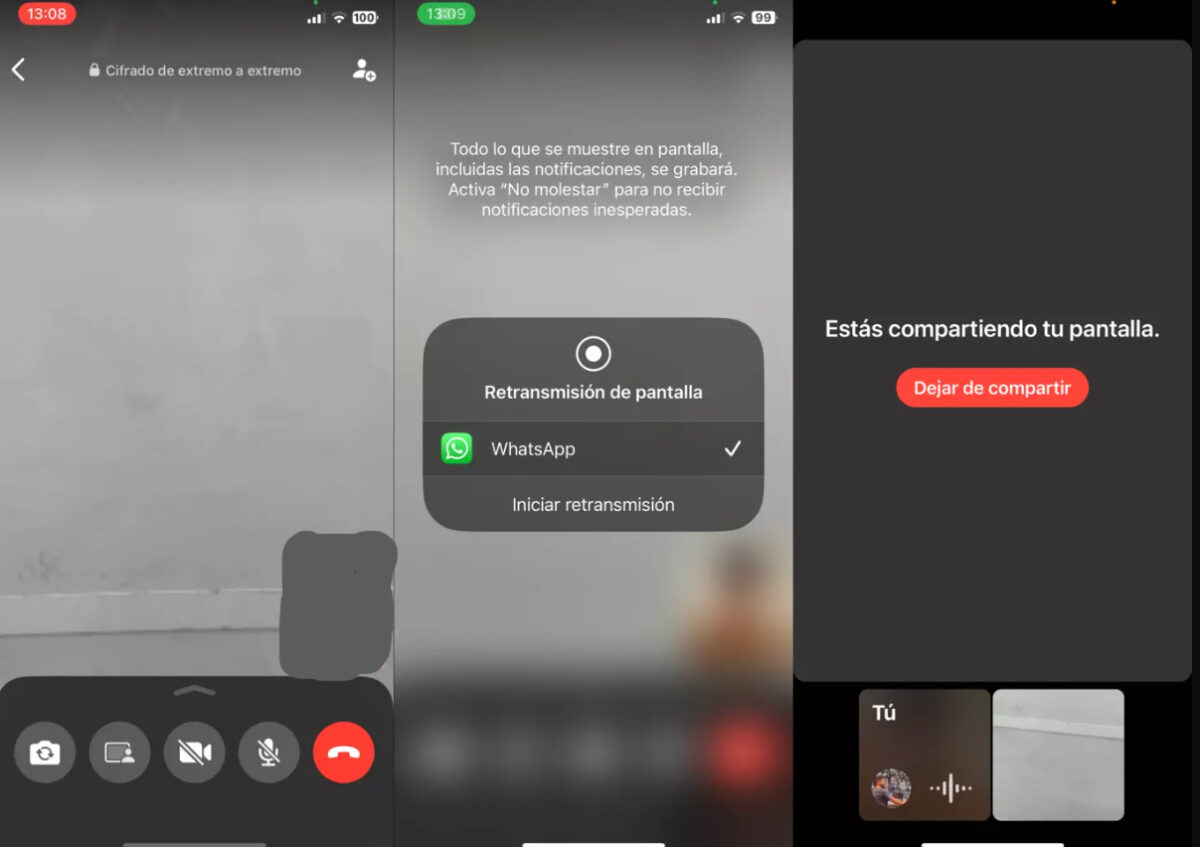 Kā koplietot ekrānu WhatsApp videozvanā iPhone tālrunī
