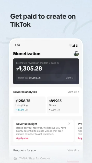 TikTok Studio monetizējiet