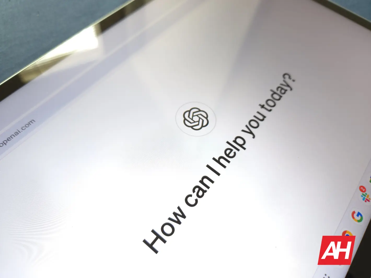 ChatGPT planšetdatorā