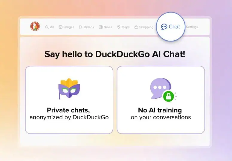DuckDuckGo AI tērzēšana