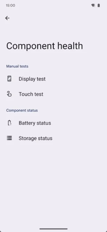 Android 15 ierīces diagnostikas rīks 2