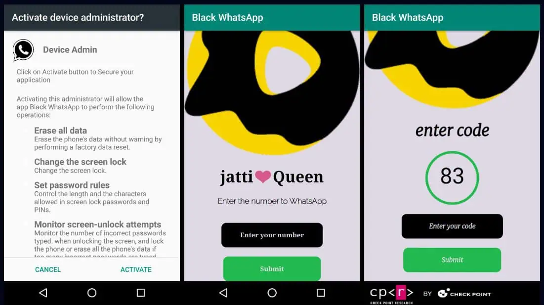 Rafel RAT Android ļaunprātīgas programmatūras izspiedējprogrammatūra 3