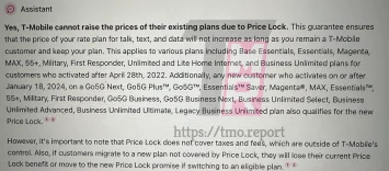 T mobilā tērzēšanas robota cenu bloķēšanas solījums 1