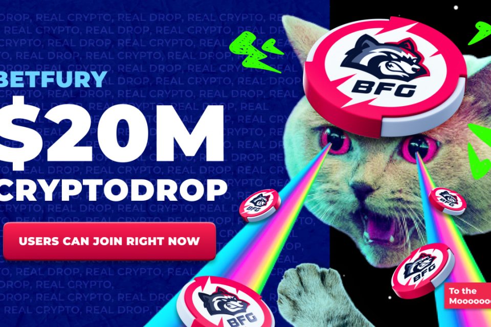 BetFury izsludina 20 miljonu dolāru kriptodrop pasākumu