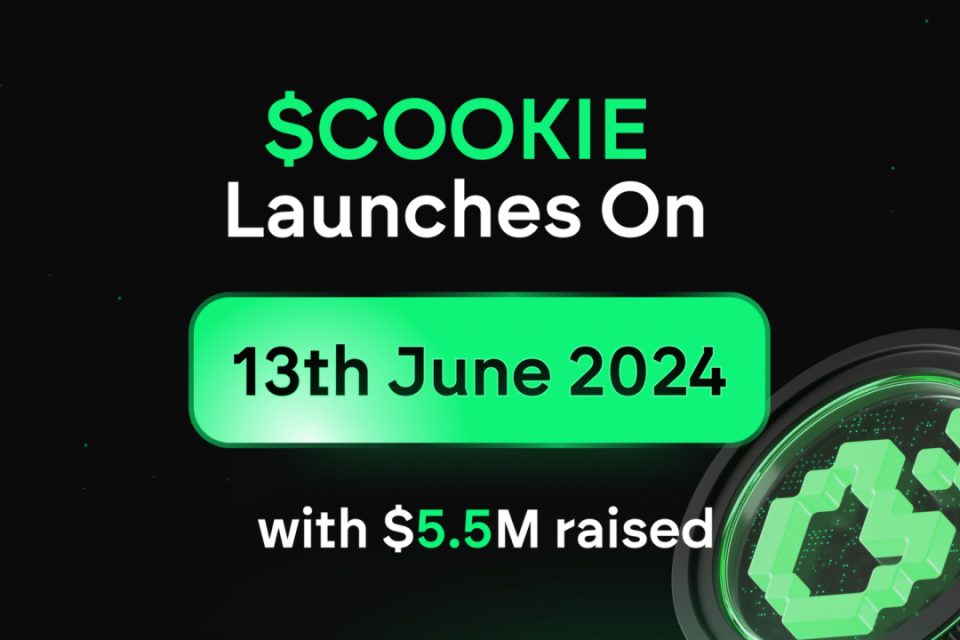 $COOKIE tiks uzsākta 13. jūnijā pēc tam, kad ir nodrošinājis $ 5,5 miljonus no tādiem riska kapitāla uzņēmumiem kā Animoca Brands, Spartan Group un Mapleblock Capital