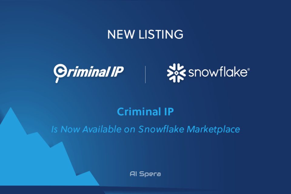 Criminal IP piedāvā novatoriskus krāpšanas atklāšanas datu produktus vietnē Snowflake Marketplace