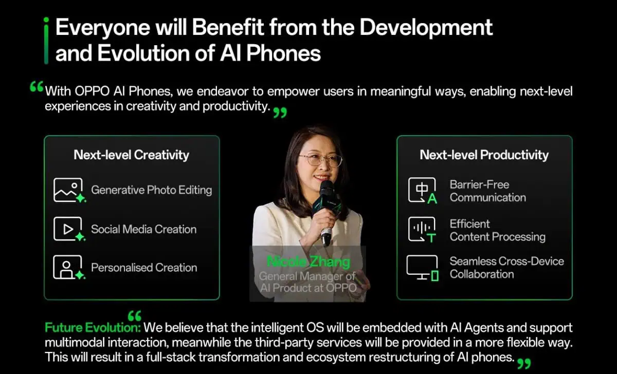 OPPO tālruņu AI funkcijas