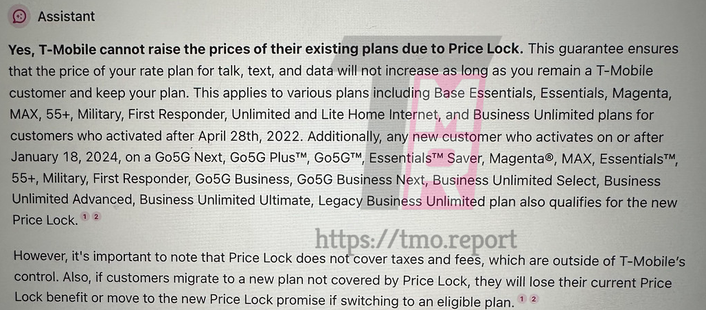 T mobilā tērzēšanas robota cenu bloķēšanas solījums 1