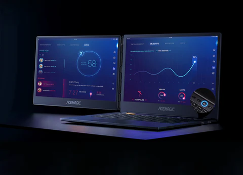 Acemagic X1 divu ekrānu klēpjdators 2