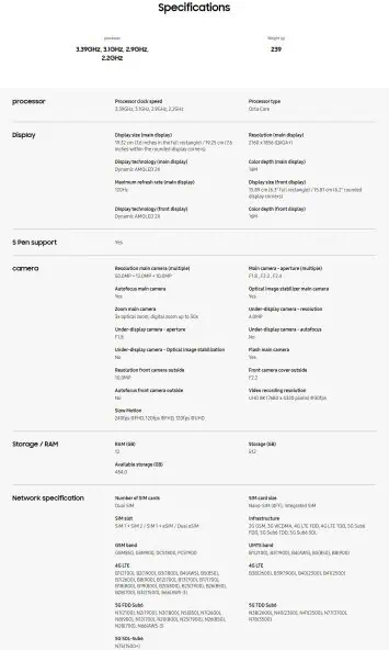 Samsung Galaxy Z Fold 6 liela noplūde 9