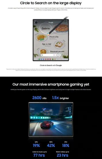 Samsung Galaxy Z Fold 6 liela noplūde 6