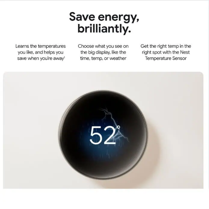 Nest Learning Thermostat 4. paaudzes reklāmas materiāls 1