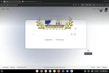 Chrome adreses joslas aplis, lai meklētu 1