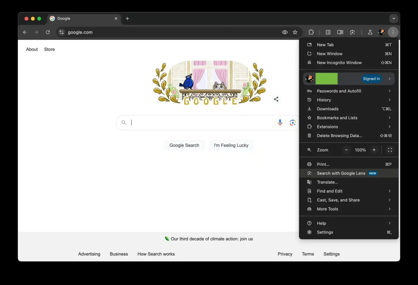 hroma adreses joslas aplis, lai meklētu 3