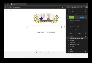 hroma adreses joslas aplis, lai meklētu 3