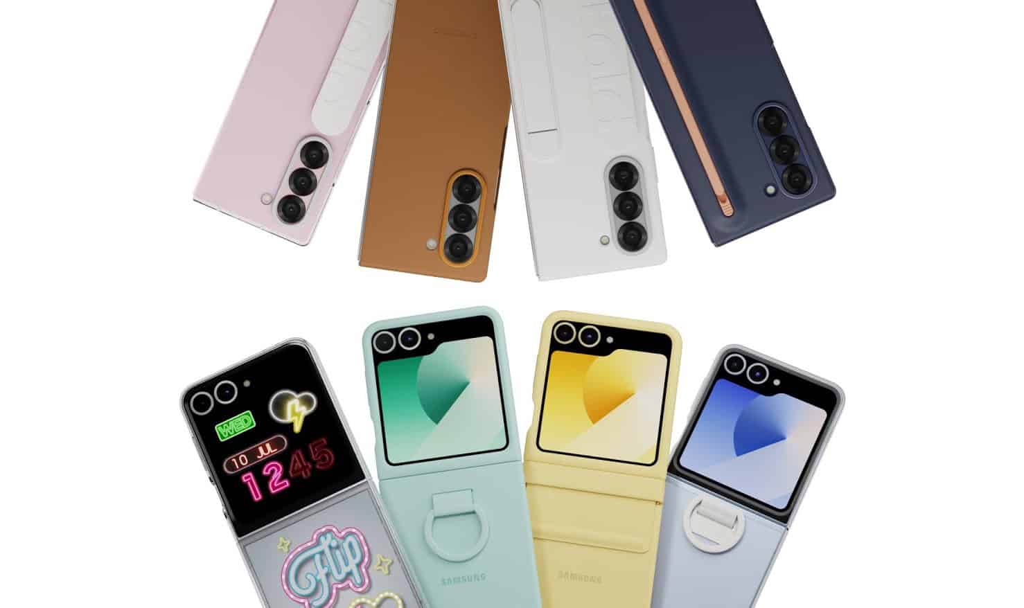 Ir prezentēti Samsung oficiālie Galaxy Z Fold 6 un Flip 6 maciņi