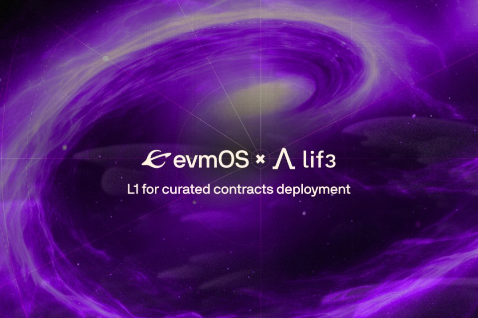 Lif3.com sadarbojas ar evmOS, lai ieviestu “Lif3 Chain”, pirmo Layer-1 risinājumu ar atlasītiem DeFi līgumiem
