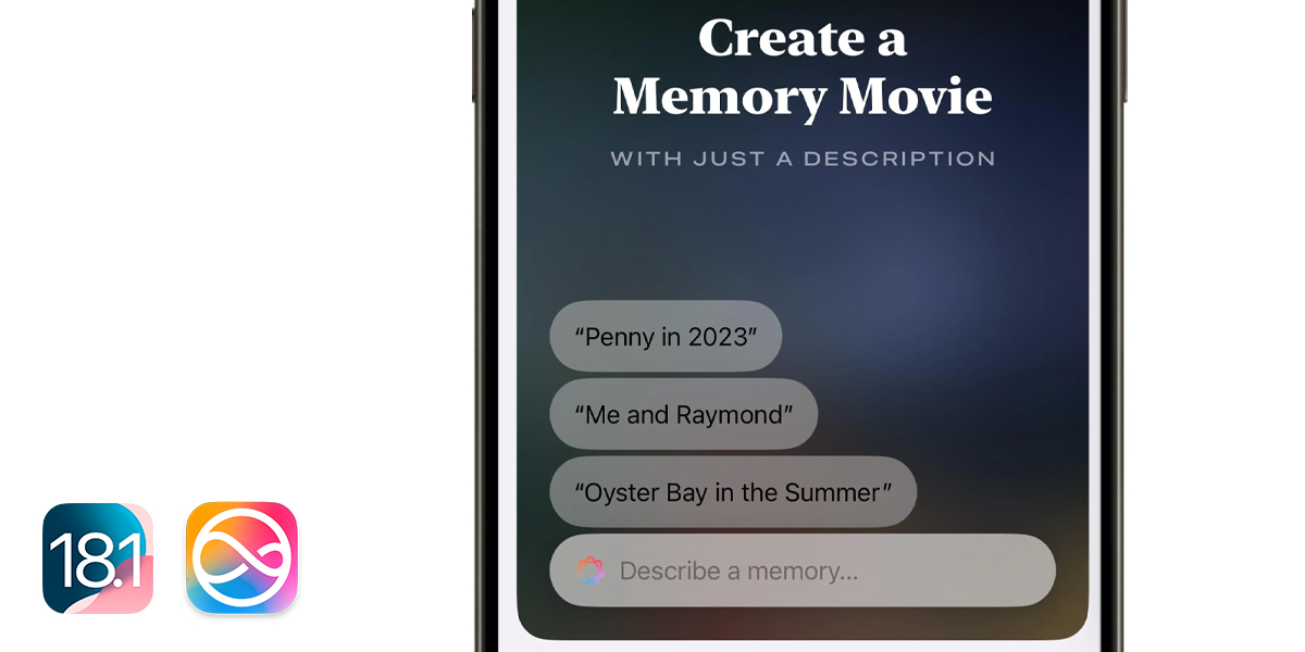 Apple Intelligence līdzekļi operētājsistēmā iOS 18.1