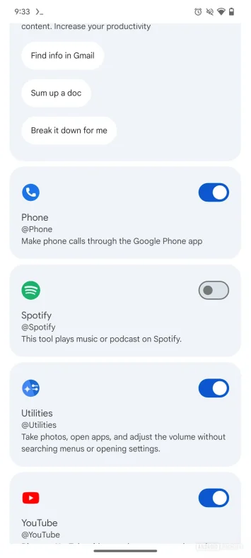 gemini spotify integrācijas paplašinājums 1