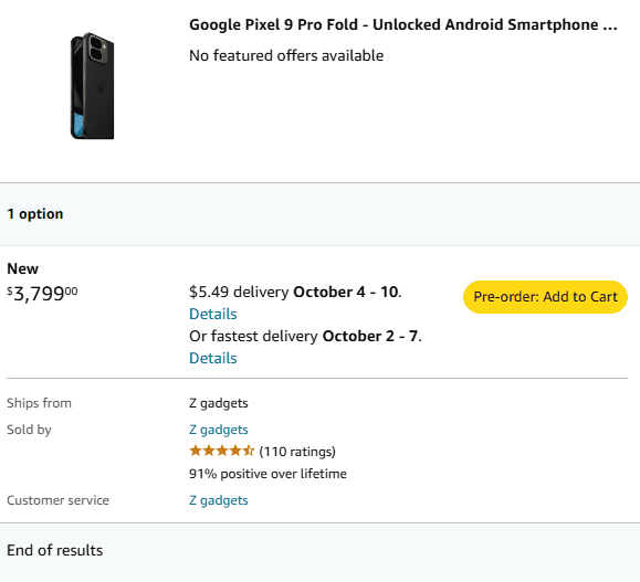 Pixel 9 Pro, salokāms no krājuma (1)