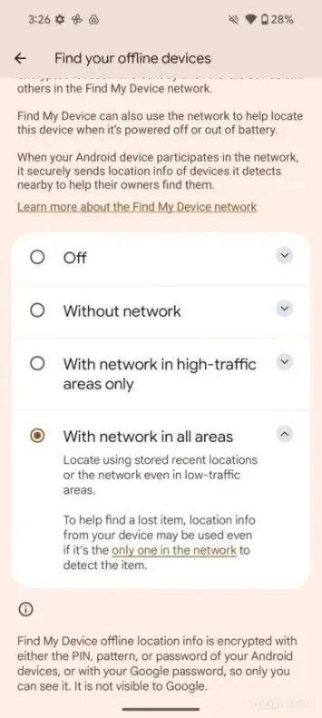 Atrodiet savu bezsaistes ierīču lapu Pixel 9 1