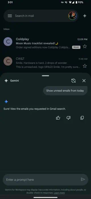 Gmail jautājumi un atbildes operētājsistēmā Android 1