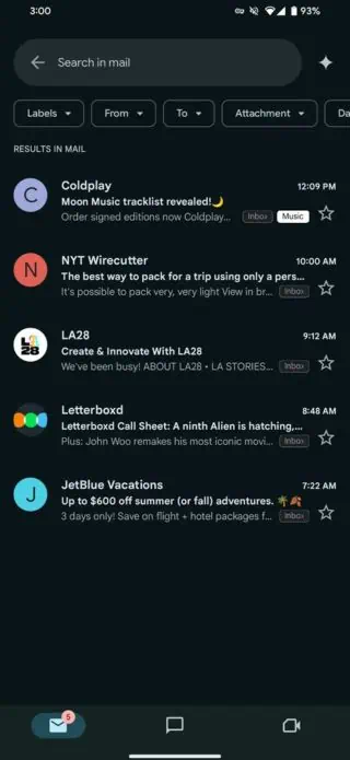 Gmail jautājumi un atbildes operētājsistēmā Android 2