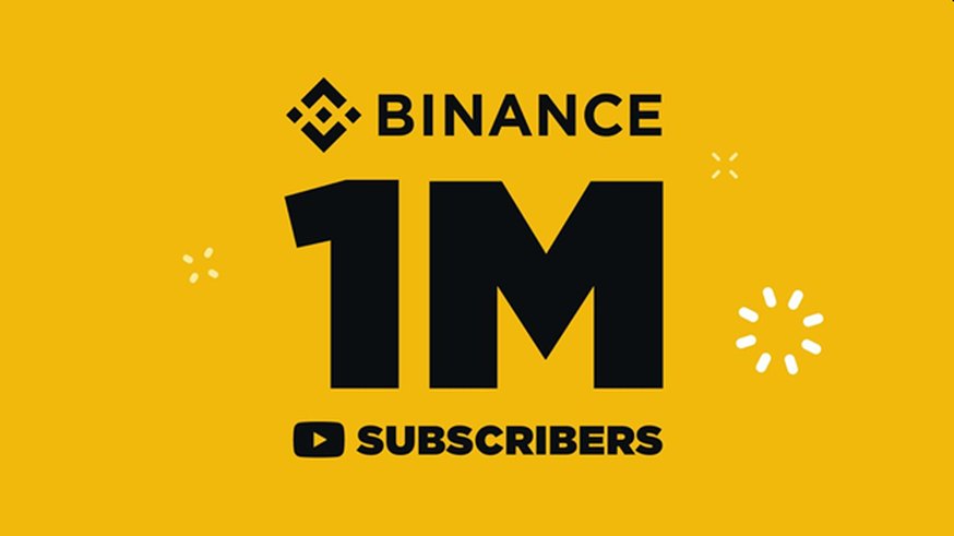 Binance kļūst par pirmo kriptogrāfijas zīmolu, kas sasniedz vienu miljonu YouTube abonentu